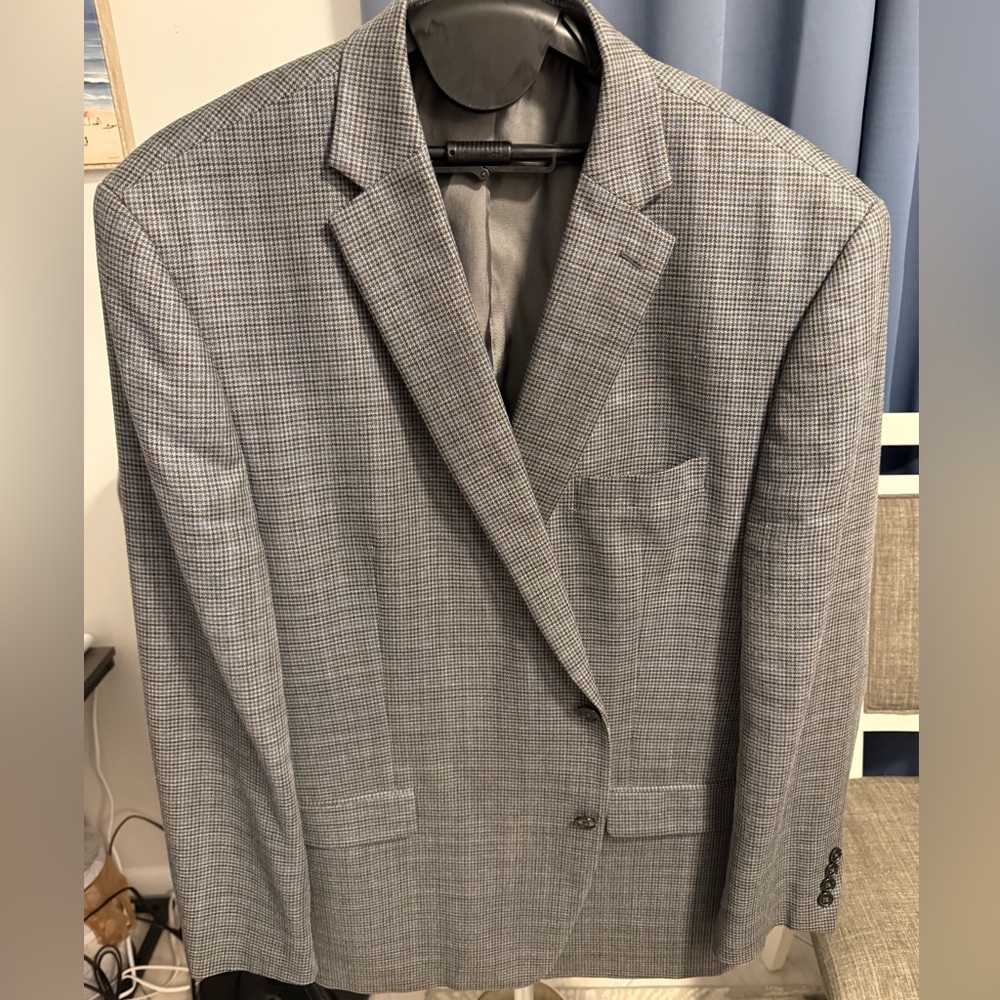 Michael Strahan Collection Plaid Sports Coat